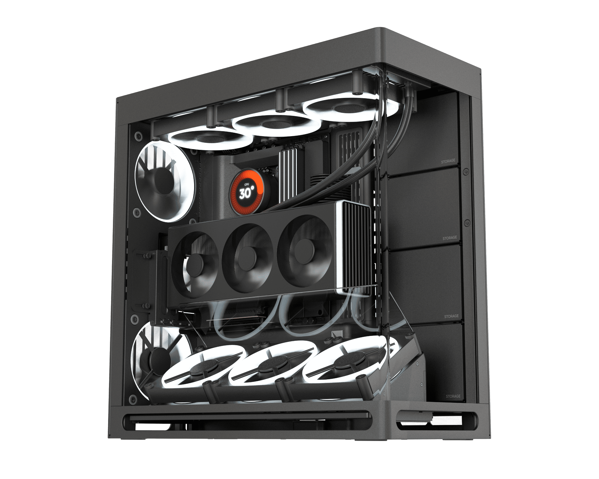 Gpu Fan Mnpctech Vertical Gpu Mount Pc Build Gpu Vertical Vs