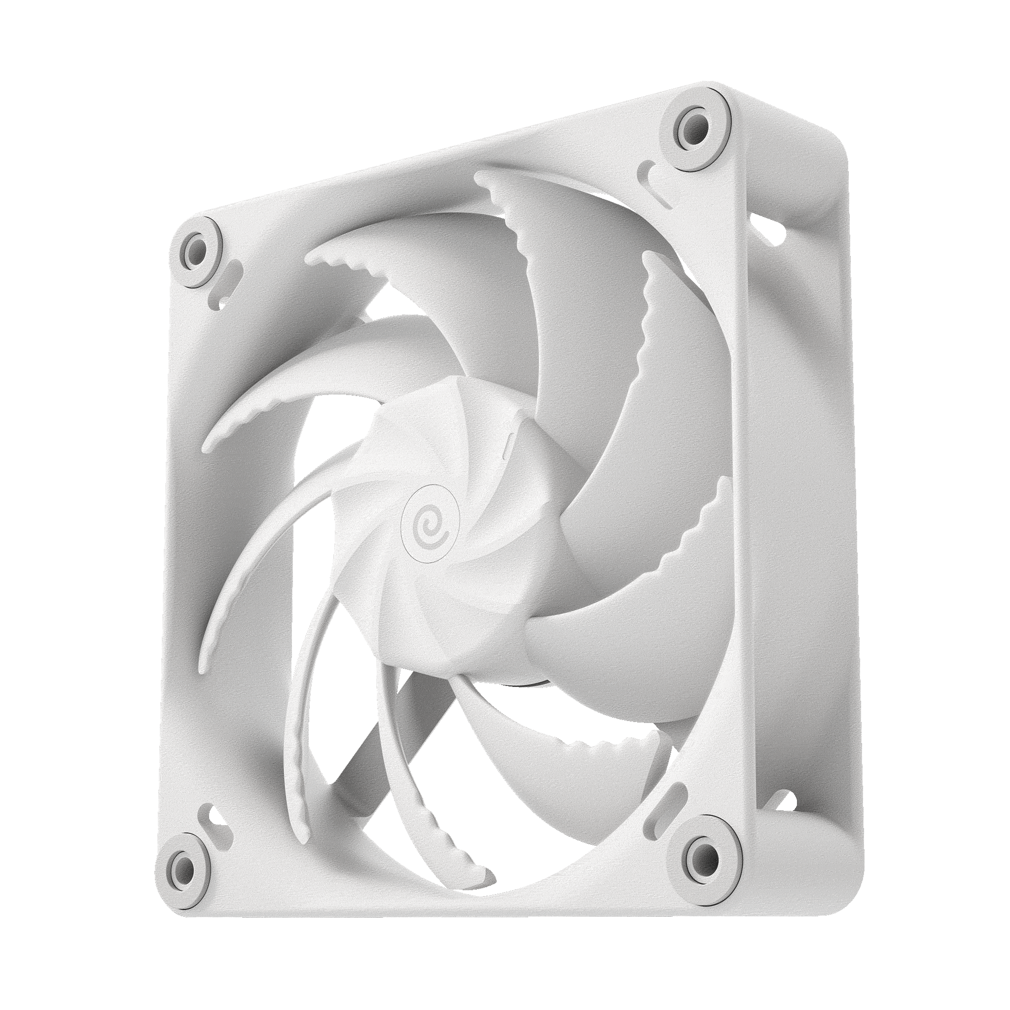 HAVN H12 H Series PC case fan in white, angled view